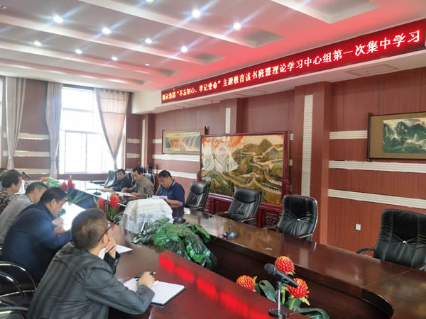 隴運(yùn)集團(tuán)公司召開(kāi)“不忘初心、牢記使命”主題教育讀書(shū)班暨理論學(xué)習(xí)中心組第一次集中學(xué)習(xí)會(huì)議