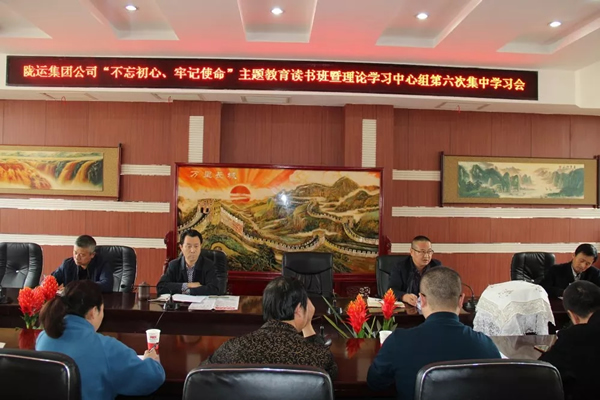 隴運集團公司黨委召開“不忘初心、牢記使命”主題教育讀書班暨理論學習中心組第六次集中學習（擴大）會議